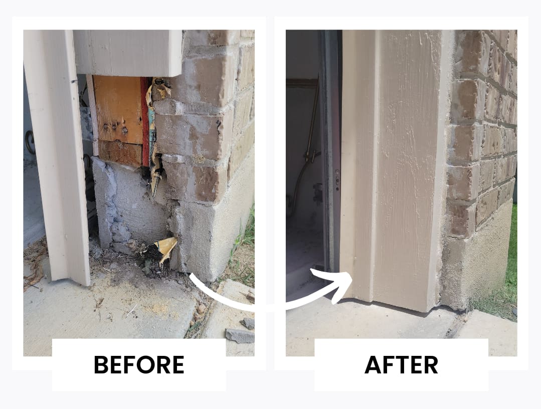 Receding Jambs Rotted Garage Door Jamb Repair: Costs, Solutions, & Tips | SATX